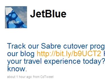 On-time arrival: JetBlue.com online again