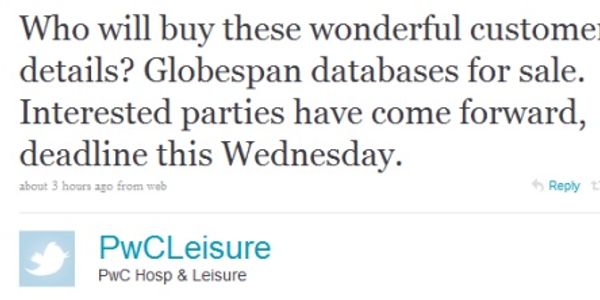 Is it right that PricewaterhouseCoopers can sell FlyGlobespan customer data?