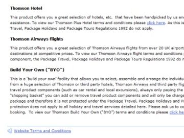 Thomson the ugly duckling over online consumer protection notice