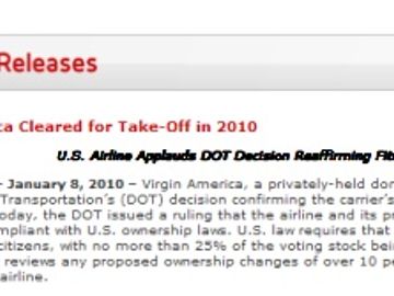 Virgin America still a citizen and CEO Cush gets a board seat