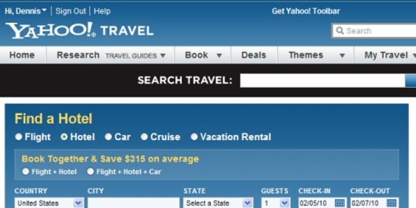 TripAdvisor, BookingBuddy get prime real estate on Yahoo Travel