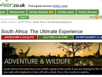 South Africa DMO strikes six-figure advertising deal with TripAdvisor