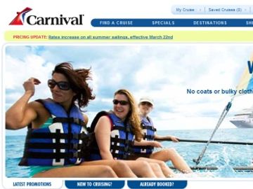 Riding its wave, Carnival Cruise Lines raises prices