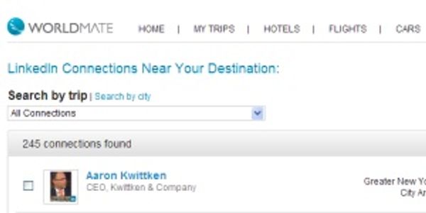 WorldMate battles TripIt for LinkedIn hearts and minds