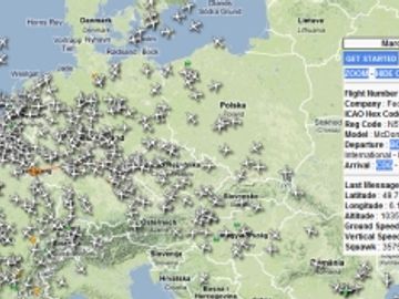 European flights now live and with amazing detail on a Google map