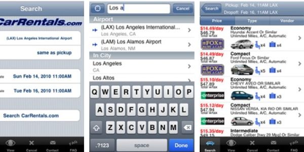 CarRentals.com takes the iPhone out for a spin