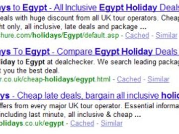 Stats - Big travel brands do not dominate natural search in Google