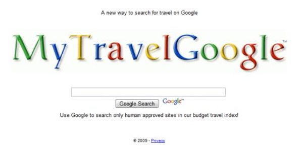 MyTravelGoogle nothing to do with Google, just cheeky opportunism