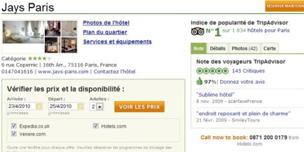 Irony calls as Paris hotels lead drive for TripAdvisor Business Listings