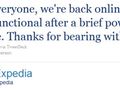 Expedia up to something? Many sites down on same day as financial results