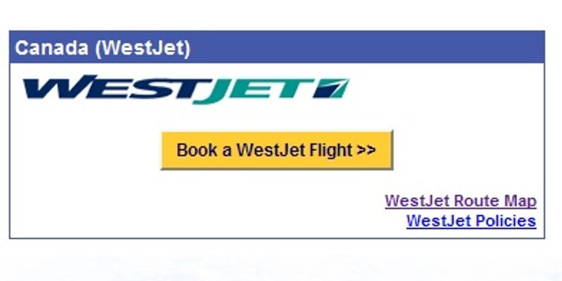 Fly with our codeshare partner WestJet