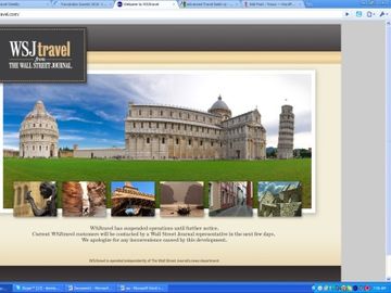 Wall Street Journal online travel agency partner ceases operations