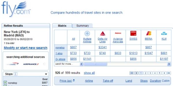 Fly.com finds increased website traffic means more fees to ITA Software