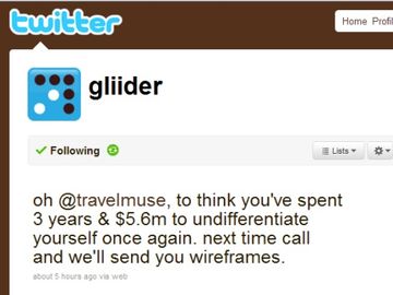 gliider, TravelMuse take their squabble to Twitter