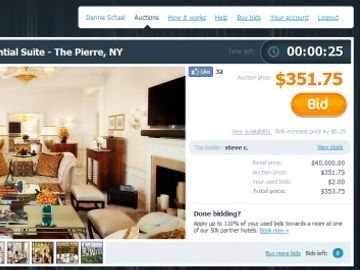 OffandAway is off and away with launch of hotel-room auction website
