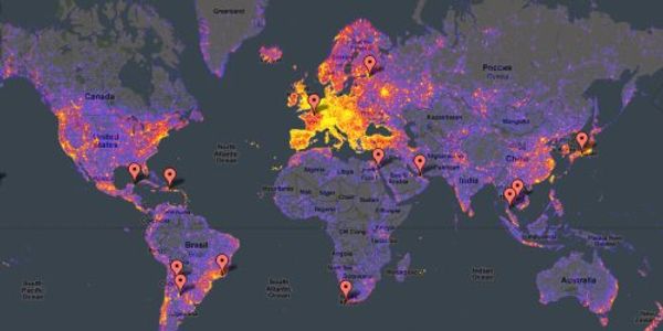 Amazing global view of user generated photos on the web