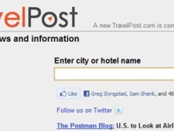 Another hint about the new hotel-review oriented TravelPost