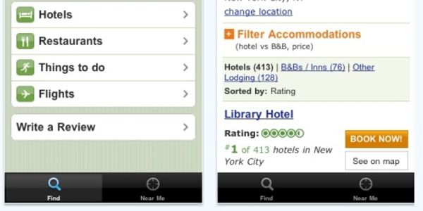 Hotel guests can submit reviews with new TripAdvisor iPhone app