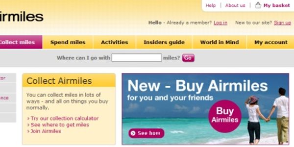 Points International gives UK Airmiles ability to buy, gift miles