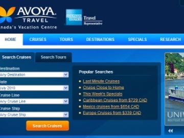 US travel agency pushes into Canada with Avoya Travel website
