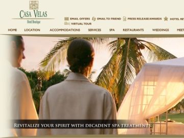 Casa Velas Hotel offers decadent spa treatments and Twitter lessons