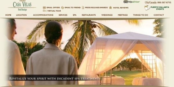 Casa Velas Hotel offers decadent spa treatments and Twitter lessons