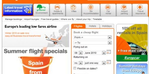 Easyjet, Ryanair make major gains in web user experience poll