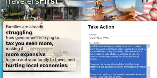Online travel agency group would bar cities and states from making intermediaries liable for hotel occupancy tax