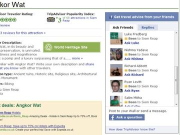 TripAdvisor not particularly worried about Facebook, but Google is another thing