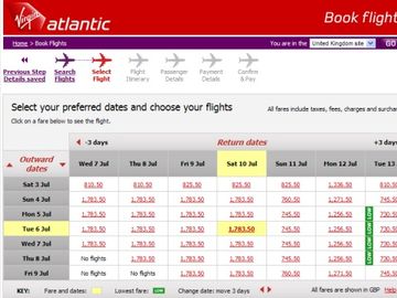 Virgin Atlantic adds ITA Software flight search