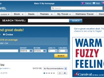 Travelocity takes back cruise and vacation packages from Orbitz on Yahoo Travel