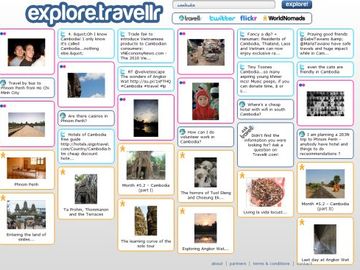 Students create handy mash up of travel content from Twitter, Flickr and others