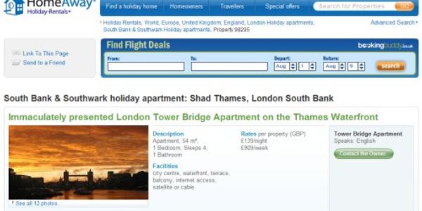 HomeAway turns attention to London after New York rental woe