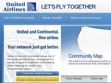 European Commission clears United-Continental merger, but no hint of it on merger website