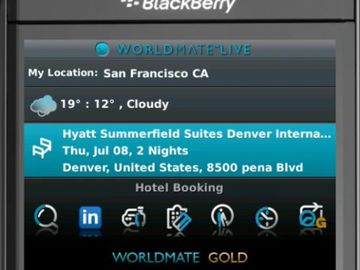 Worldmate builds automatic trip monitoring system for Blackberry