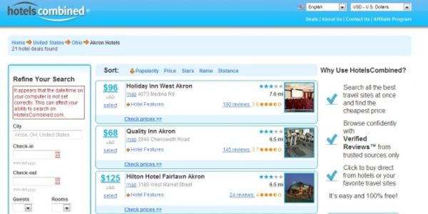 HotelsCombined overhauls website, adds third-party reviews, emphasizes maps