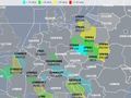 Flight delays on a map and other coffee-break eye candy