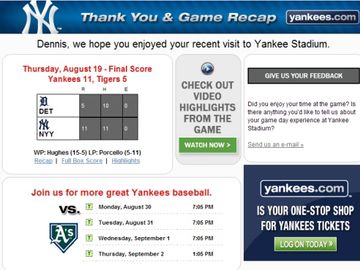 Email marketing -- NY Yankees, Twitter understand the power