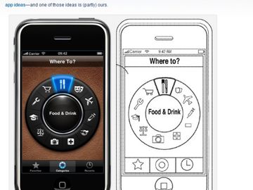 Patently similar -- Where To asks Apple how come?
