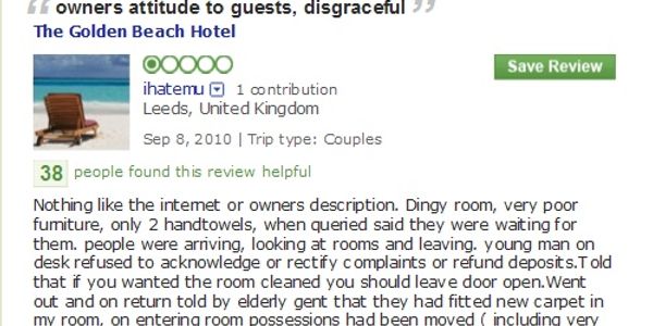 TripAdvisor steers well clear of bizarre Blackpool hotel saga