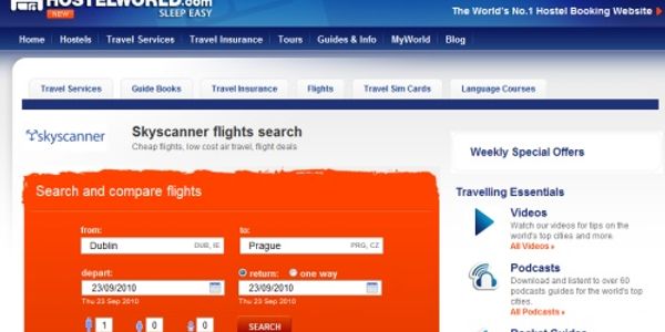 Hostelworld opts for Skyscanner with first flight ride