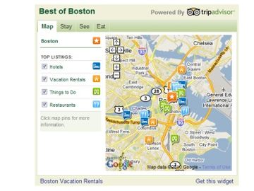 TripAdvisor creates Nearby widget for third party sites