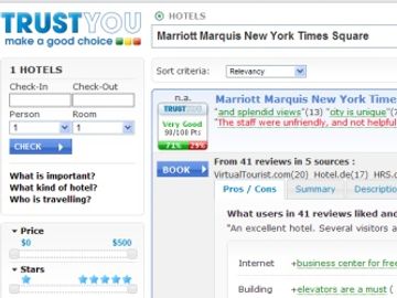 TrustYou introduces its social media reputation tools to US