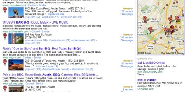 Organic search results for travel almost dead on Google