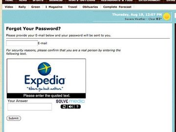 Travel advertisers use CAPTCHA for branded type-ins