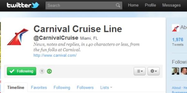 Carnival Splendor -- Carnival tweets, cruise director blogs