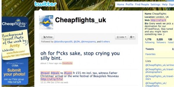 Cheapflights claims Twitter account hacked after X-Factor tirade