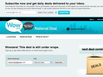 AOL Wow -- Another day, another flash sales site