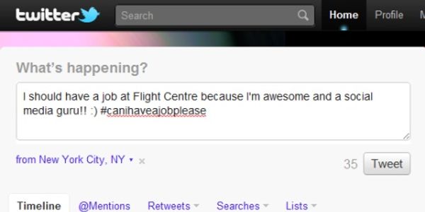 Flight Centre demands tweets, blogs and more from new social media gurus