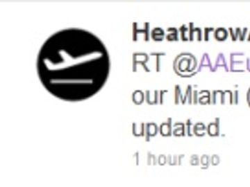 London Heathrow snow disruption - user generated content kicks in
